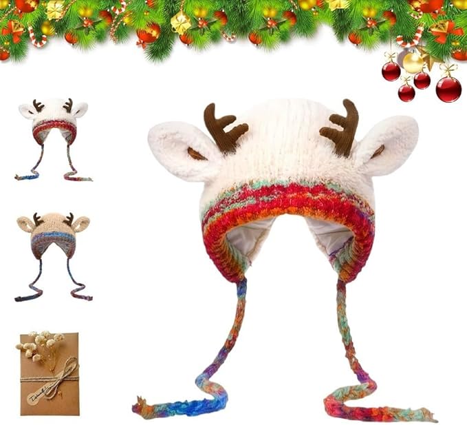 Festive Christmas Antler Hat