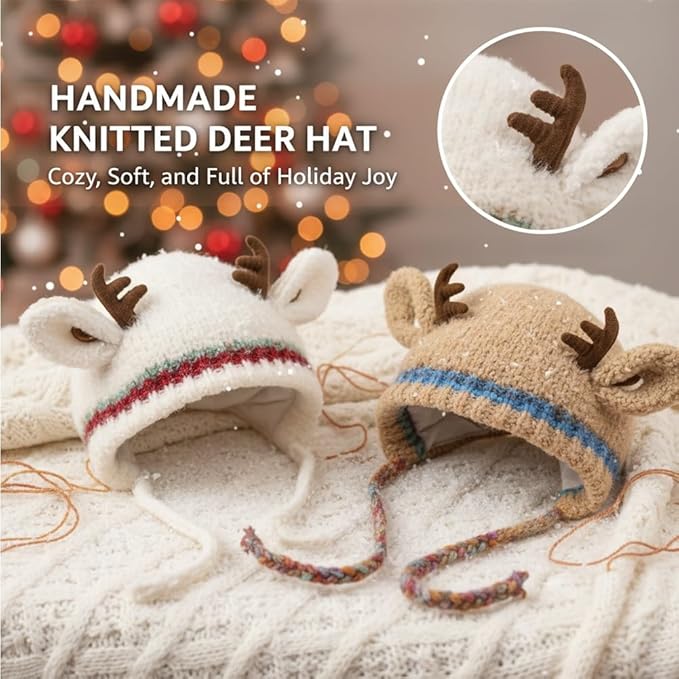 Festive Christmas Antler Hat